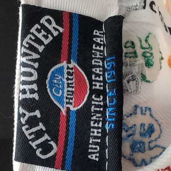 NWT,City Hunter Dollar Sign White Flat Bill Fitted Hat,Size XL7 3/4. - Picture 9 of 11